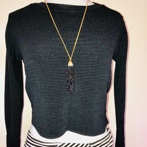Lara Knit Black Crop top🖤